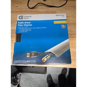 Commercial Electric 15ft Floor Channel Cord Cover/Cable Armor